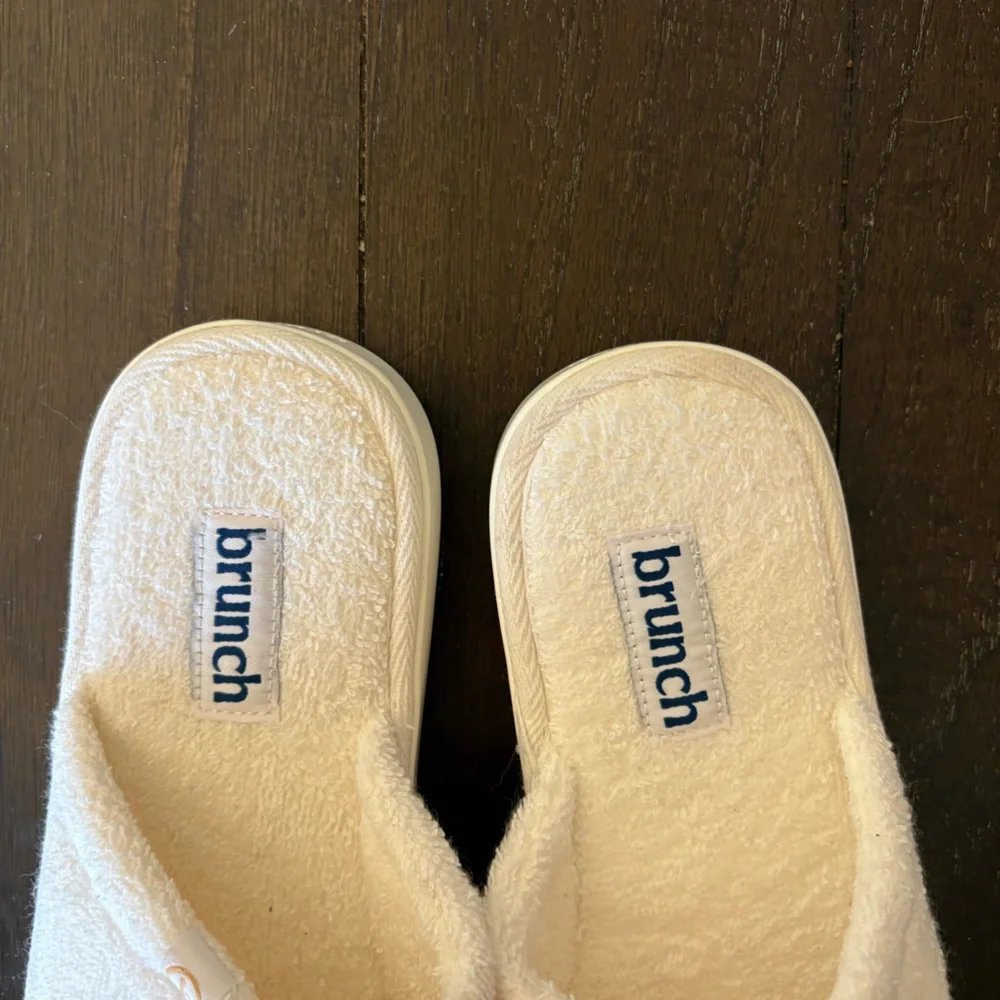 Brunch "Conca del Sogno" White Terry Cloth‎ Slippers Slides Sandals Size 5 - Picture 4 of 10